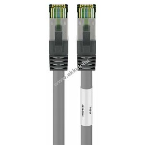 Goobay RJ45 CAT8.1 S/FTP patch kábel 10m szürke OFC AWG24 LSZH kép
