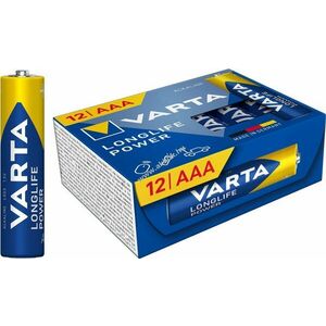 Varta AAA (mikro) 1, 5V 12db/csomag alkáli-mangán kép