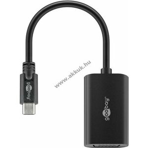 Goobay USB-C-VGA adapter 0, 2m fekete 1080p@60Hz Full HD USB3.1 kép