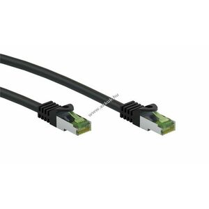 Goobay GHMT tanúsított CAT 8.1 S/FTP (PiMF) patchkábel 0, 5m fekete LSZH rézvezető kép
