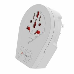 Skross World to USA USB-C PD utazóadapter 2- és 3-pólusú készülékekhez kép