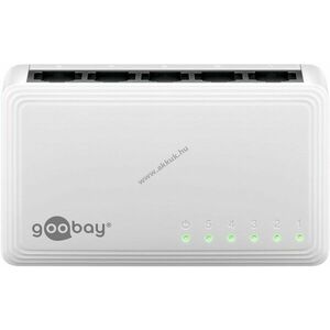 Goobay 5 portos Gigabit Ethernet switch 5x RJ45 csatlakozó Autonegotiation 1000Mbit/s kép