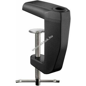 Goobay pót asztali bilincs nagyítólámpához fekete 0mm-60mm Ø12, 5mmx45mm masszív porszórt fém kép
