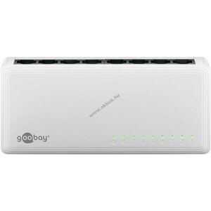 Goobay 8 portos Gigabit Ethernet switch 8x RJ45 Auto-Negotiation 1000Mbit/s kép