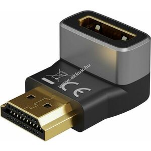 Goobay HDMI 8K/60Hz ívelt adapter 270° 48Gbit/s Ethernet eARC HDR HDCP 2.2 kép