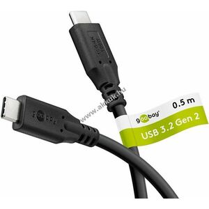 Goobay USB-C kábel 0, 5m 100W 5A USB3.2 10Gbit/s Power Delivery fekete kép