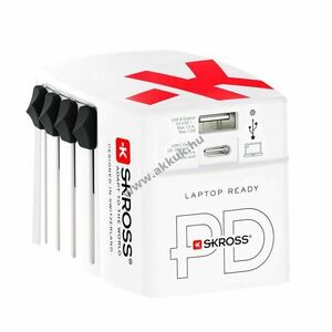 Skross World USB Charger AC65PD utazóadapter 65W 1xUSB-C 1xUSB-A nem földelt (2-pólusú) kép