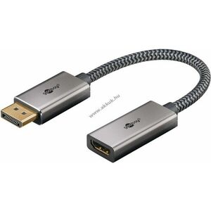 Goobay DisplayPort-HDMI adapterkábel DisplayPort dugó > HDMI A 8K@60Hz DisplayPort1.4 32Gbit/s kép