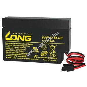 Kung Long WP0.8-12 12V 0, 8Ah MOLEX csatlakozó akku AGM ólom-zselés kép
