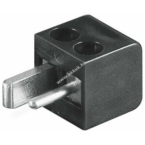 Goobay mini hangszóró csatlakozó csavaros csatlakozással 2, 5mm 90° fekete kép