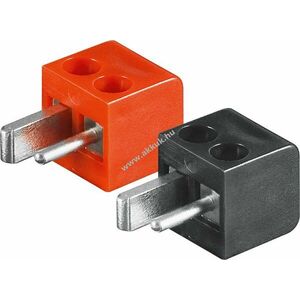 Goobay mini hangszórócsatlakozó csavarkapcsos 90° 2, 5mm 2db/csomag kép