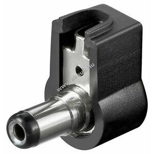 Goobay derékszögű DC dugó 2, 1mm x 5, 5mm 2-pólusú lyukazott forrfüllel kép