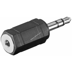 Goobay fejhallgató adapter 3, 5mm dugó 2, 5mm aljzat 3 pólusú sztereó kép