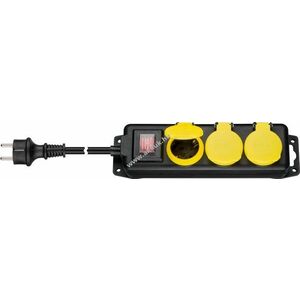 Goobay 3m 3x aljzatvédős kültéri elosztó IP44 16A 3680W kép