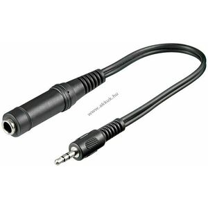 Goobay fejhallgató adapter 3, 5mm dugó 6, 35mm aljzat 3-pólusú sztereó 0, 2m kép