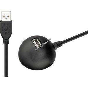 Goobay USB-A hosszabbító állvánnyal 1, 5m 2, 5W 0, 5A 480Mbit/s USB2.0 1x USB-A dugó>1x USB-A aljzat kép
