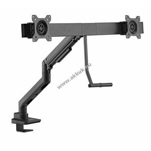 Goobay dupla monitor tartó 17-32 hüvelykes 43-81cm max.9kg asztalra szerelhető VESA 75x75/100x100 kép