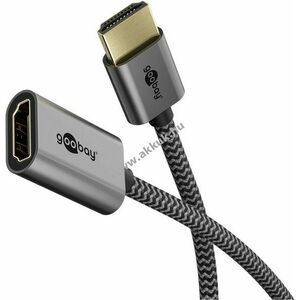 Goobay Ultra nagysebességű HDMI flexadapter 8K/60Hz 48Gbit/s Sharkskin Grey kép