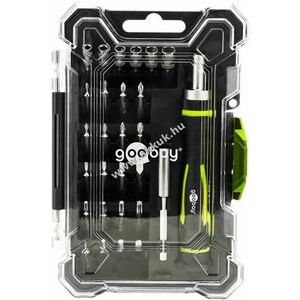 Goobay Tools csavarhúzó készlet 26 részes, racsnis csavarhúzóval, 20 S2 bit és 6 dugókulcs kép