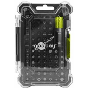 Goobay Tools 72 részes bitkészlet gyorskioldós bittartóval és hordozódobozzal kép