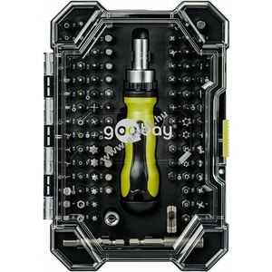 Goobay Tools 100 részes csavarhúzó- és bitkészlet S2 acél kép
