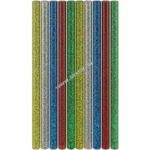 Goobay csillogó forró ragasztórudak 11mm 200mm 5 szín 10db/csomag kép