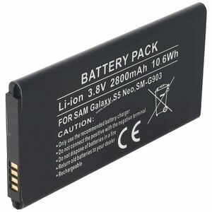 Helyettesítő akku mobiltelefon Samsung Galaxy S5 Neo EB-BG903BBA EB-BG903BBE 3, 8V 2800mAh Li-Ion kép