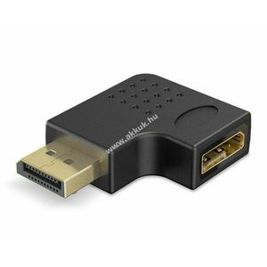 Goobay DisplayPort 90° jobbra szögű adapter dugó aljzat 8K@144Hz UHBR13.5 DSC kép