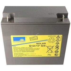 Sonnenschein Solar S12/17G5 12, 0V 17000mAh AGM ólom-zselés akku kép