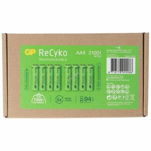 GP ReCyko AA Mignon ceruza akku 1, 2V 2100mAh 8db/csomag NiMH kép