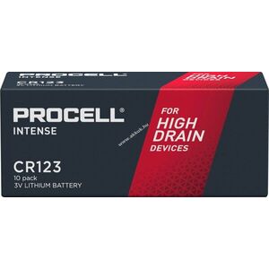 Duracell Procell Intense CR123A 3V 10db/csomag elem lítium kép