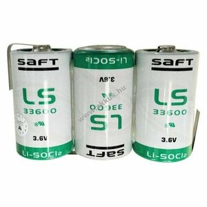 Saft LS33600 10, 8V 17000mAh 3db/csomag elempakk lítium elem kép