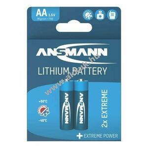 Ansmann Lithium Extreme AA Mignon ceruza 2db/csomag lítium elem kép