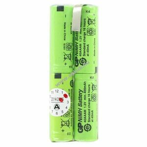 GP28AAAM4SMX 4, 8V 400mAh akkupakk kutyanyakörv NiMH kép