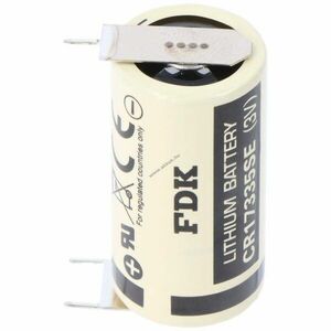 Sanyo CR17335 2/3A 3 forrfül (2x Plus, 1x Minus) rácsméret 7, 6mm lítium elem kép