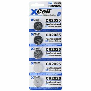 XCell CR2025 3V 5db/csomag lítium elem kép