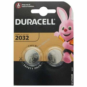 Duracell CR2032 2db/csomag VW Beetle autókulcs lítium elem kép