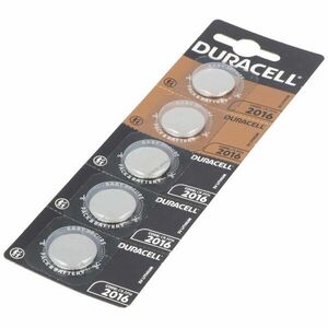 Duracell CR2016 3, 0V 72mAh 5db/csomag lítium elem kép