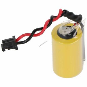 Helyettesítő elem Toshiba ER3V 3, 6V 1000mAh fekete csatlakozó lítium elem Li-ion kép