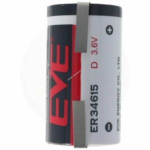 EVE ER34615DSEVE 3, 6V 19000mAh forrfülekkel U-formában lítium elem kép