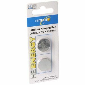Heitech CR2032 3V 2db/csomag gombelem gomb lítium elem kép