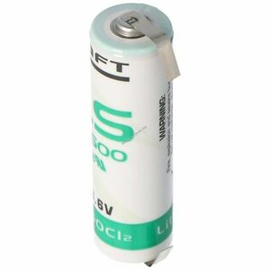 Saft LS14500CNR U-alakú forrfülekkel lítium elem kép