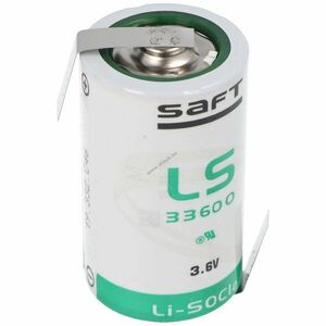 Saft LS33600 3, 6V Z-formájú forrfül lítium elem kép