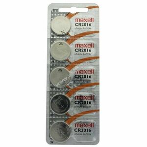 Maxell CR2016 gomb 5db/csomag lítium elem kép