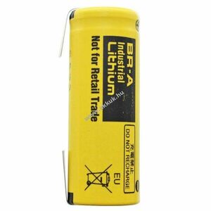 Panasonic BR-A U-alakú forrfüllel 3, 0V max. 1800mAh lítium elem kép
