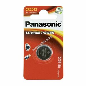 Panasonic CR2012 CR-2012EL/1B IEC elem lítium kép