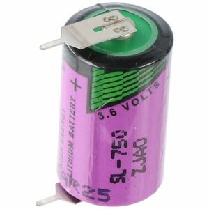 Tadiran SL750/PR TL5902/PR 3, 6V 1/2 AA elem 1db nyomtatott forrfül lítium kép