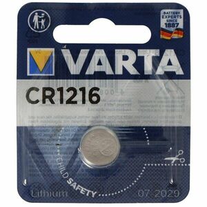 Varta CR1216 lítium elem kép