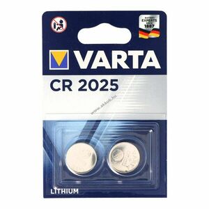 Varta CR2025 lítium elem 2db/csomag kép