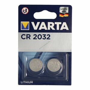 Varta CR2032 gomb gombelem 3V 20x3, 2mm 2db/csomag lítium elem kép